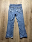 Vintage Levi   s 646 Bell Bottom Jeans Size 31x30 Hippie Flare Denim Orange Tab