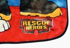 Vintage Rescue Heroes Blanket Fisher Price Kids Throw Super Soft 40   x29     rare