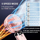 Mini Handheld Fan Folding Fan Cooler Usb Rechargeable Fan Pink