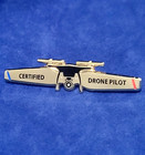 Drone Pilot Blade Wing Pin   1 2  X 2  W  Crafted With 10k Gold Plated   1502