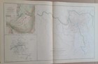 Antique Civil War Map  Somerset Ky   Carnifix Ferry W v   Gauley Bridge W v 