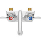 Commercial Kitchen Sink Faucets With 4  Centers  Wall Mount  Nsf  Lead-free