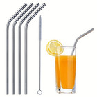 10 5  Long Reusable Straws Stainless Steel Drinking Metal For 30oz Tumbler Glass