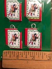 Vintage Taiwan Dollhouse Miniature Christmas Holiday Gift Bags   6 Each Per Pack