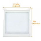 Glass Shelf Compatible With Whirlpool Maytag Kenmore  w10276341 W10276348