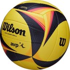 Wilson Avp Optx Official Beach Volleyball Tour Match Game Ball - Black yellow