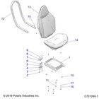 Polaris Tubular Seat Hoop Assembly  For Rzr Models  Genuine Oem - 2634133
