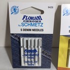 Floriani Chrome Needles Stretch Denim Metallic Topstitch Brand New In Package