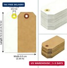 100 Pack Shipping Tags With Strings Included  Blank Hang Tags 4 3 4  X 2 3 8   A