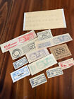 35  Authentic Vintage Postal Ephemera Bundle Mcm Postmarks Junk Journal Supplies