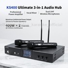 Inandon Ks-400 800w Pro Karaoke Mixer Amplifier Bluetooth W  2 Mics   Remote