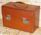 Antique Medical Apothecary Chemist Doctors Travelling Leather Case   Equiptment