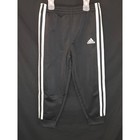 Adidas Tracksuit Set Kids 4t Black White Three Stripe Jacket Pants Outfit