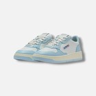 Autry Women s White Blue Medalist Leather Low-top Sneaker Shoes Size Eu 39 Us 9