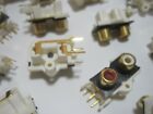 25 Qty Pcb Mounting Socket Gold Plated Rca Female Jack Temple Star Rl-1416-2g