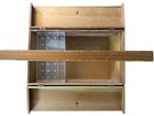 Vintage Wooden Sewing Box With Collins Spool   Bobbin Holder