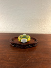 Chinese Antique Glass Snuff Bottle With Enamel Decoration Of Dragon Motif