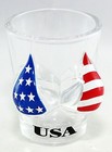Usa Flag Bikini Bust 3d Shot Glass
