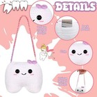 Tooth Pillow With Pocket Tooth Fairy Crochet Plush Keepsake Gift Teeth Holder