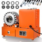 Electric Hydraulic Hose Crimper Tool With 8 Dies 110v Crimping Kit For Industry
