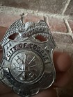 Vintage Obsolete Ecorse Detroit Michigan Fire Dept  Retired Small Badge Pipeman