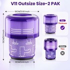 Sv16 Filter Replacement For Dyson V11 V15 Outsize Sv29 Vacuum Hepa 970422-01