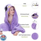 Michley Animal Hooded Baby Bath Towel Toddler Premium Cotton Absorbent Washcl