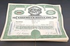 Lot Of 100 Calumet   Hecla Inc Mining Stock Certificates Vtg Green red Shares