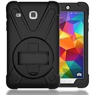 Samsung Galaxy Tab E 8 0 Case  Heavy Duty Hybrid Shockproof Protection Black