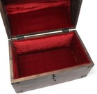 Nautical Cove Wooden Treasure Chest With Padded Velvet Lining And Large 