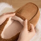 Men s Plush Moccasin Slippers Warm Fuzzy Fleece Lined Non-slip House Shoes