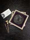 Nata Japanese Machete Kinko Inlay Tsuba For Koshirae Fittings  Edo Antique   359