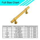 Brushed Gold Modern Cabinet Handles Pulls Knobs Kitchen Hardware Drawer Pull