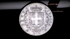 1869 Italy 5 Lire Xf Huge Silver Crown Vittorio Emanuele Ii 150  Years Old