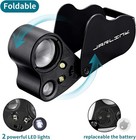 Jarlink 2 Pack Jewelers Loupe  30x 60x 90x Illuminated Jewelers Eye Magnifier An
