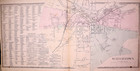 Rare Antique 1864 Plat Map   Watertown  Jefferson Co   New York By D  G  Beers