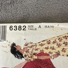 Mccalls Pattern 6382 Sz 6-10 Dress Fit Flare Midi Length 90s Princess Seams