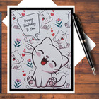 6 Singing Cat Handmade Diy Card Kit  Paper Crafting Set With Envelopes