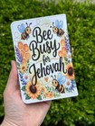 Jw Mini Tract Holder - Bee Busy For Jehovah- Personalize 