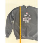 Youth Large Christmas Sweatshirt Dear Santa They Are The Naughty Ones Black
