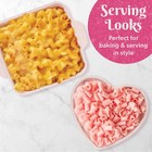 Paris Hilton 2 Piece Ceramic Baker Set  Square And Heart-shaped  Pink