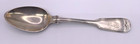 F W Cooper Coin Silver Spoon Dog Crest Fiddle Antique 7 