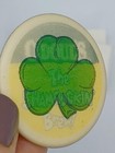 Vintage O doul s Beer Button Pin Shamrockin  Brew Lenticular Shamrock Promo Bar