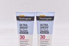 Lot Of 2 Neutrogena Ultra Sheer Dry-touch Sunscreen Lotion Spf 30 3oz Exp  10 27