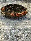Hotel El Rancho Las Vegas Casino Theme Vintage Black Glass Ashtray