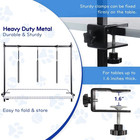 Dog Grooming Arm With Clamps - H Shape  Pet Grooming Table Arm With 3 Loop Noose