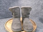 Ugg Australia Women s Bailey Button Boots 5803 Gray Suede Shearling Size 8 Us