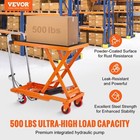 Hydraulic Lift Table Cart  500lbs Capacity Manual Single Scissor Lift Table 