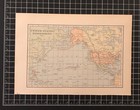 1899 Vintage  map Of United State Possessions  From An Antique Encyclopedia  