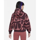 Nike A i r Cody Hudson Maroon Pink Pattern Fleece Sweatshirt     Size  S Girls